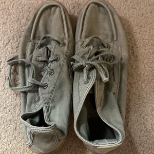 Army Green Lace Up Sanuks